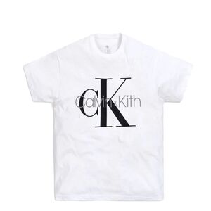 Calvin Klein White T-Shirt with Black Logo